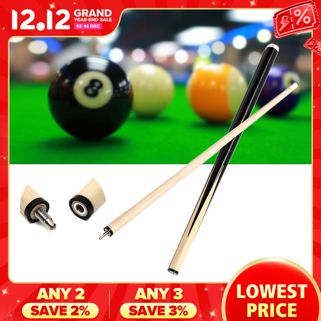 48'' 2-Piece Children Wood Jointed Snooker Pool Cue Stick For Billiards Sport 