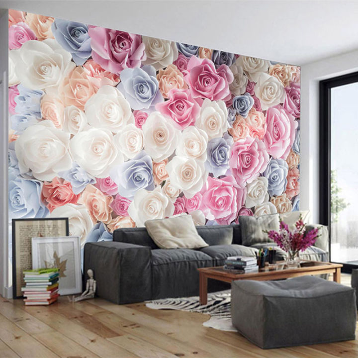 hot-photo-wallpaper-modern-romantic-pink-flower-sea-mural-living-room-bedroom-wedding-house-backdrop-wall-home-decor-wall-paper-3d