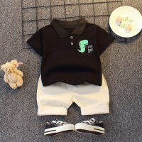 IENENS Summer Cartoon Clothes Sets Boys Outfits 2PCS T-shirt + Short Pants Fashion Children Suits for 1-5 Years