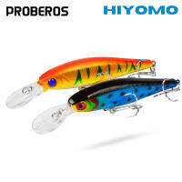 PROBEROS 1Pcs Minnow ลอยตกปลา Lure ประดิษฐ์10ซม. 9G Topwater Lure เหยื่อ6 # Treble Hook Wobblers Bass ปลาดุก Pike Trout อุปกรณ์ตกปลา DW1707