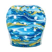 Baby Swimwear Washable Swim Diaper Cover Cloth Pants Reusable Swimwear Adjustable Infant Boy Girl Swimsuit Toddler Nappies Cloth Diapers