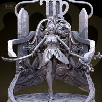 75mm Resin model kits figure beauty colorless and self-assembled TD-3982