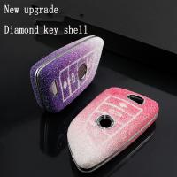 ┇¤♛ Diamond Car Key Case Cover Shell Protector for BMW X1 X3 X4 X5 F15 X6 F16 G30 7 Series G11 F48 F39 520 525 F30 118i 218i 320i