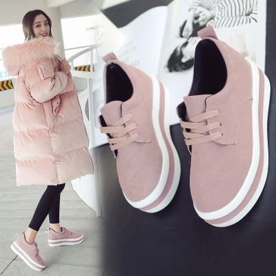 women flats sneakers shoes spring moccasin Fashion creepers shoes lady loafers Ladies Slip On 5CM platform Shoes ghn67