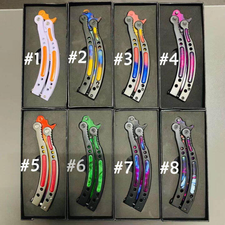 Ken Shi CSGO American Butterfly Skin Knife Karambit Practice Knife Not