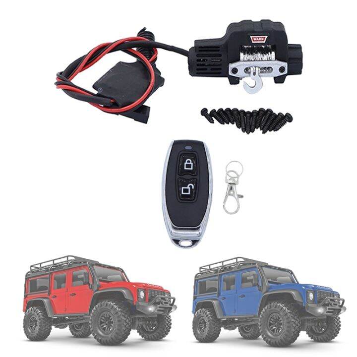 rc-car-mini-winch-and-remote-control-black-plastic-metal-rc-accessories-rc-upgrade-parts-for-trx4m-1-18-rc-crawler-car