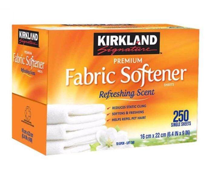 นำเข้าจาก-usa-แผ่นอบผ้า-fabric-softener-sheets-บรรจุ-250-แผ่น-แบรนด์-kirkland