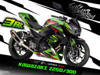 สติ๊กเกอร์แต่งลายรถ Kawasaki Z 250/300 ลาย RACING SPORT V.2