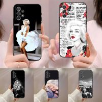 Nancy Electron】สาวเซ็กซี่มาริลีนมอนโรเคสโทรศัพท์สำหรับ Samsung Galaxy A31 A33 A52 A13 A02 A53 A50 A73 A72 A40 A20 A23 A14ฝาหลัง A34