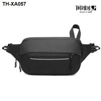 New men han edition function chest pocket bag contracted fashion one shoulder sport utility expandable inclined