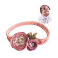 【YF】 Chic Burn Flower Headband Women Girl Hair Band Nylon Heaband Accessories