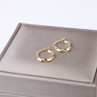 Gold Color Stainless Steel Small Hoop Earring for Women 15mm Womens Ear Accessories Wholesale Fashion Jewelry 2022 NEW