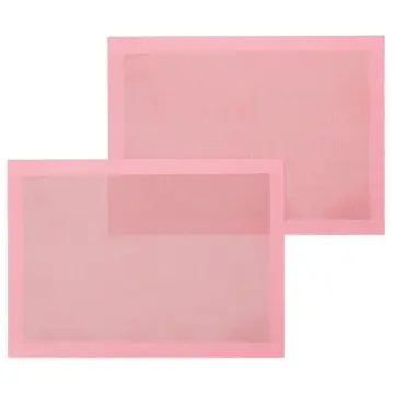 Pink Perforated Silicone Baking Mat - Half-Sheet