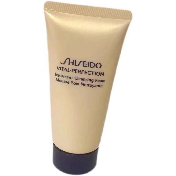shiseido-vital-perfection-treatment-cleansing-foam-50ml-โฟมล้างเพื่อผิวใสเปล่งประกาย-พร้อมส่ง