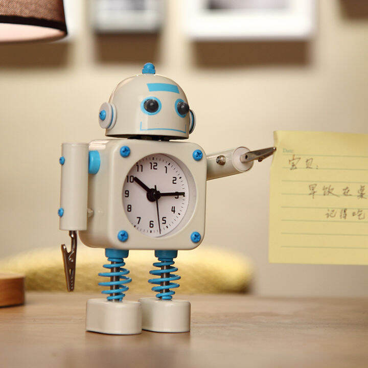 metal-robot-alarm-clock-childrens-cartoon-cute-silent-alarm-clock-creative-small-alarm-clock