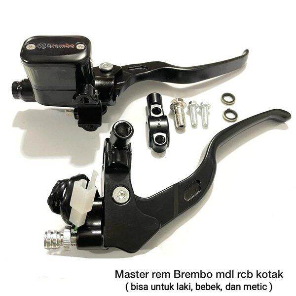 Master Rem Brembo Oval Model Rcb Paket Full Set Handle Kopling Rem Kiri