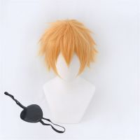 ┅♙ Rainbow8csfsg Man Denji Wig Short Resistant Synthetic Hair Anime Wigs Cap