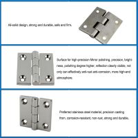 2 Pieces Yacht Deck Door Hinge Stainless Steel Hinges Replacing Automobile Hardware Repairing Boat Canoe Dingy