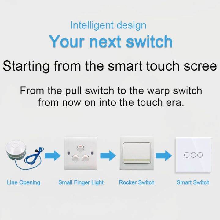 ใหม่1-2-3ชิ้นสวิทช์ผนังสัมผัสแบบ-eu-หน้าจอโทรศัพท์คริสตัลเทมเปอร์1-2-3แก๊งค์เซ็นเซอร์ไฟกันน้ำ1ทางสวิตช์จุดพลังงานสวิทช์และประหยัด