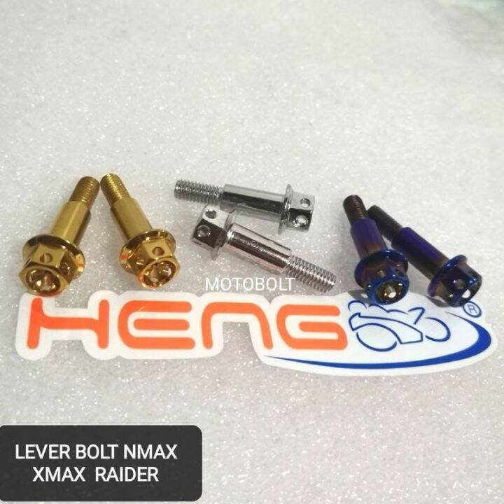 Heng Brake Lever Bolt Nmax/Xmax/Raider/AeroxV2/Mio/Sniper (Sold as Pair