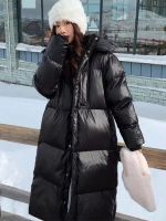 ✚⊕ -30° Womens Thickened Cotton-padded Jacket Knee-length Loose Female Down Jackets