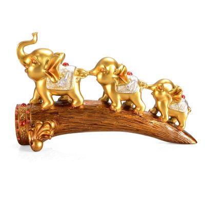 Elephant Resin Crafts Home Decoration Porch Living Room Wine Cabinet Partition Furnishings Retro Elephant Ornaments Gift