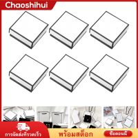 Chaoshihui 6pcs แหวนของขวัญกล่องสร้อยคอต่างหูจัดเก็บเคสเครื่องประดับเครื่องประดับจัดงานนำเสนอ