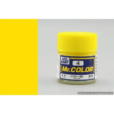 สีสูตรทินเนอร์ Mr.Hobby สีกันเซ่ C4 Yellow Gloss 10ml