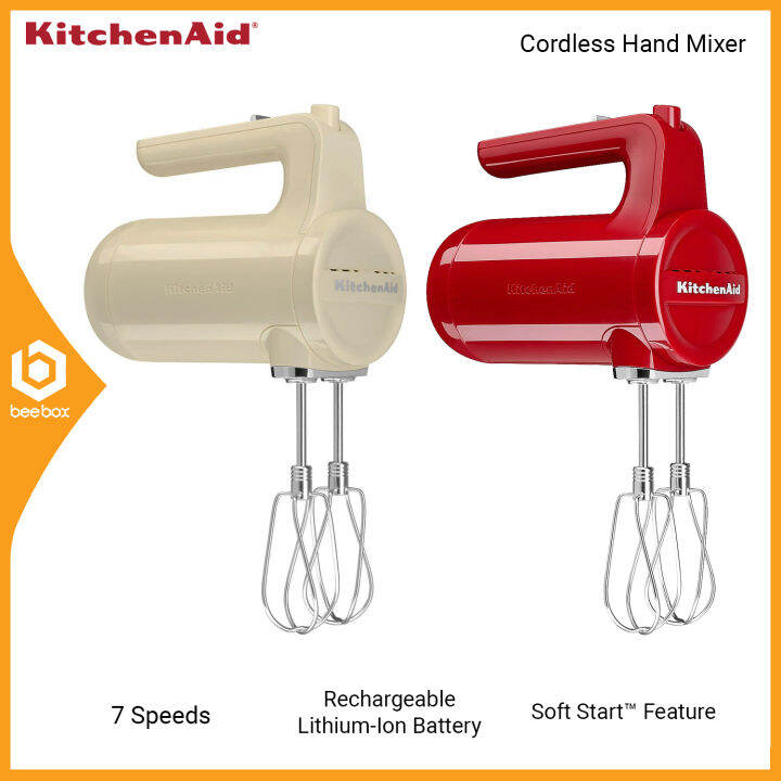 KitchenAid 5KHMB732G Cordless Hand Mixer 7Speed with LithiumIon