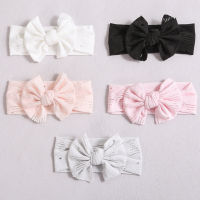 10PCs / Lot แถบคาดศีรษะเด็กแรกเกิดนุ่มโบว์ปม Hairband Girls Lace Hollow Headwrap ผ้าโพกหัวเด็กอุปกรณ์เสริมผมน่ารัก