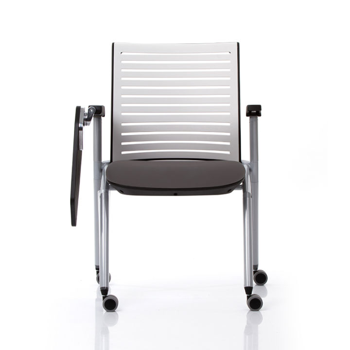 modernform-เก้าอี้-lecture-เก้าอี้มหาลัย-โรงเรียน-สีดำ-แผ่นรองเขียนสีเทา-รุ่น-tec-01