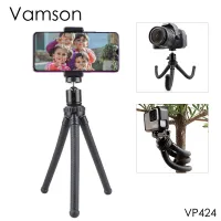 【▤】 A PlusY Vamson สำหรับฮีโร่8 7 6 5ปลาหมึกที่มีความยืดหยุ่นแบบพกพายึดขาตั้งกล้อง Monopod S Elfie สำหรับกล้อง DSLR VP424