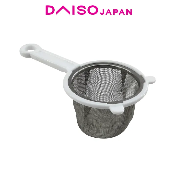 Daiso White Stainless Steel Tea Strainer Lazada PH