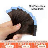 Isheeny Mini Tape Hair Extensions 12"-24" Machine Remy Skin Weft Adhesive Tape In Human Hair Natural Black Brown Blonde Tape On Cleaning Tools