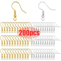 【YF】 100/200pcs Brinco Achados Brincos Fechos Ganchos Aço Inoxidável Hipoalergênico Fazendo Acessórios Gancho Fio De Ouvido