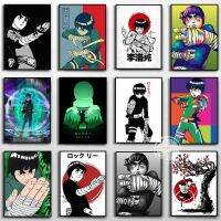 Ultra Cool Rock Lee โปสเตอร์การ์ตูนตกแต่ง Ninja ภาพวาดผ้าใบของขวัญพิมพ์บทคัดย่อ Anime Art Wall Picture Room Bar Cafe Home Decor 0922