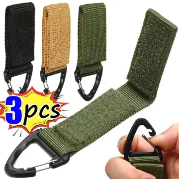 Tactical Gloves Hooks Nylon Gloves Webbing Belt Safety Clip Climbing Rope  Camping Hanging Buckle Military Molle D-Ring Carabiner