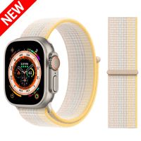 สายสำหรับนาฬิกา Apple อัลตร้า8 Se Band 44Mm 40Mm 45 Mm 41Mm 38Mm 42Mm 49 44 45 Mm ไนลอนกีฬา Loop กำไล IWatch Series 7 6 5 3