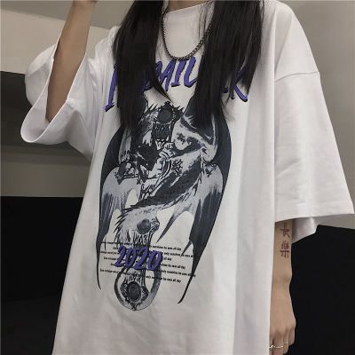 JSSCool Mens T-Shirt Casual Short Sleeve Uni Oversize Graphic Tees Couple Tshirts Youth Black White M-3XL Korean Style Top Vintage Printed Overruns Shirt Fashion Plus Size Clothing Crewneck Trendy Hiphop Streetwear Big Size Loose Clothes