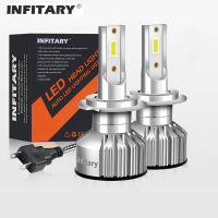 Infitary Mini Car H7 H4 Led Headlights 26000LM 6500K H1 H3 H11 H13 HB3 HB4 HB5 9005 9006 9007 Ice Diode Lamp Auto Fog Light Bulb