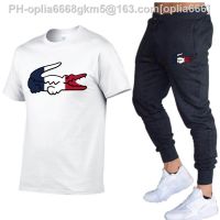 2023 Men 39;s Casual Sportswear Suit Summer Man Suits Two piece T-shirt Pants Brand Track Suit Men Short sleeve Jogging Sports Sets