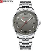 CURREN Business Men Luxury Watches Stainless Steel Quartz Wrsitwatches Male Auto Date Clock With Luminous Hands