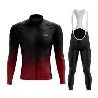 ZZOOI HUUB Long Sleeve Cycling Jerseys Set Breathable Spring/autumn MTB Bicycle Clothes Ropa Maillot Ciclismo Bike Wear Bicycle Tights