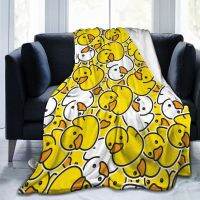 Duck Blanket, Cute Warm Fleece Blanket for Girls, Boys, Kids, Adults, Unisex Soft Cozy Throw Blankets for Couch Home Bed Sofa