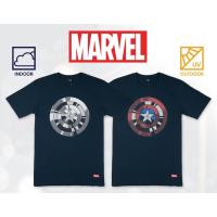 เสื้อยืดกัปตันอเมริกา Captain America-9390-NV สีกรม (เปลี่ยนสีได้เมื่อโดนแสงแดด)