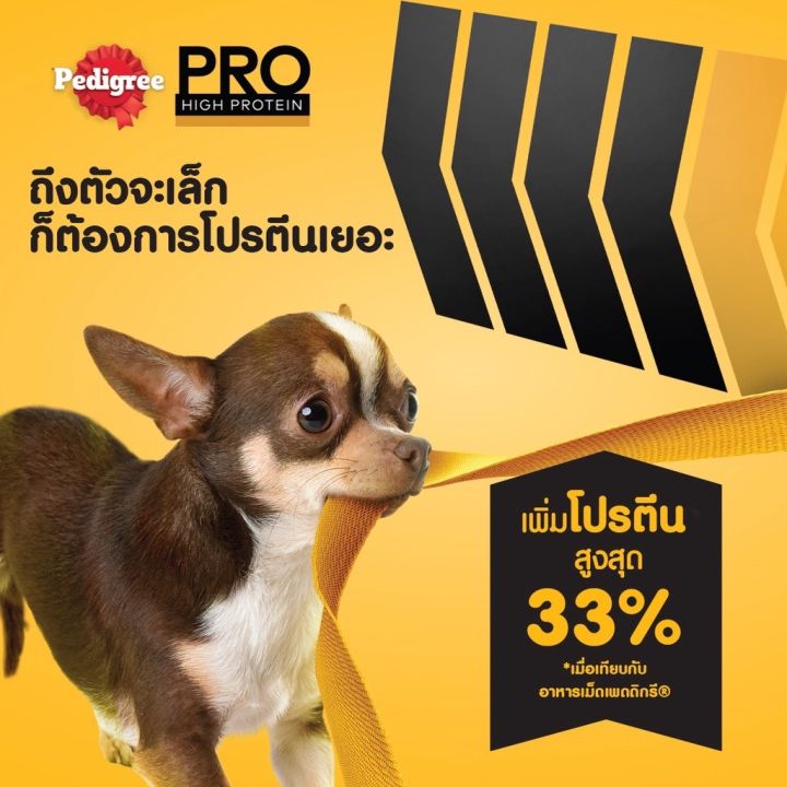 pedigree-เพดดิกรี-โปร-สูตร-ไฮ-โปรตีน-อาหารสุนัขสำหรับสุนัขโตพันธุ์ทอยและเล็ก-1-3-kg