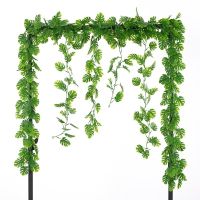 180cm Artificial Hanging Ferns Plants Vine Fake Ivy Boston Fern Hanging Plant Outdoor UV Resistant Plastic Plants for Wall Indoor Hanging Baskets Wedding Decor