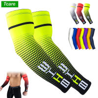 【Hot Sale】Tcare UV Sun Protection Sleeves Cooling Compression Arm Sleeve For Cycling Running Bicycle Sport, Cool Men Arm Warmer Cuff Cover ซื้อทันทีเพิ่มลงในรถเข็น