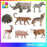 ? Genuine and exquisite model Collecta I You He 2019 Rhinoceros African Leopard Porcupine Wolf Simulation Wildlife Model Toys