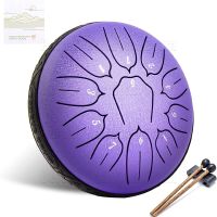 Hluru Steel Tongue Drum 11 Notes 6 Inch Ethereal Drum Mini Music Drum Adult Childrens Instrument Gift Handpan